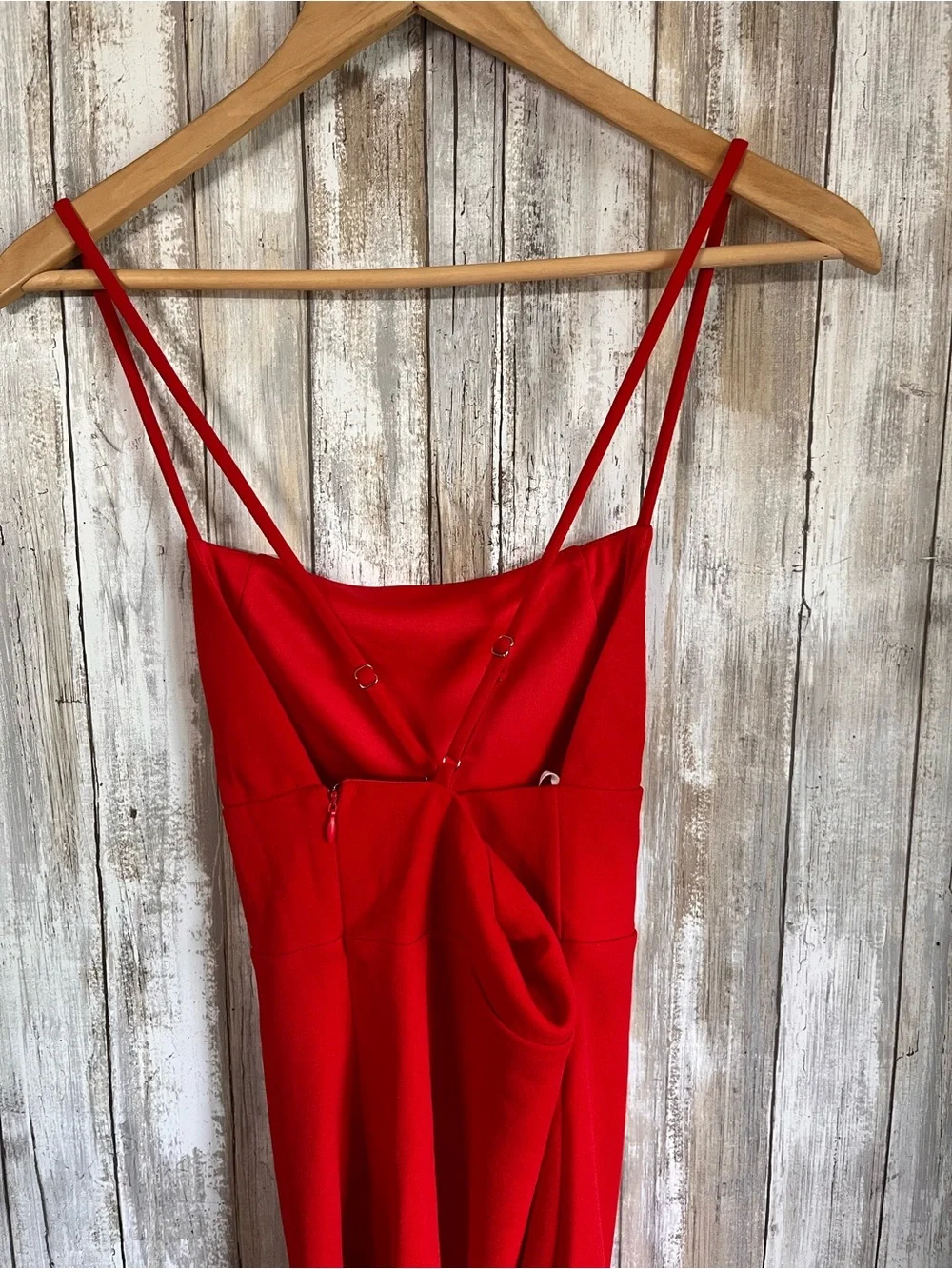 Lulus Red Bodycon Asymmetrical Hem Mini Dress NWT Size Small